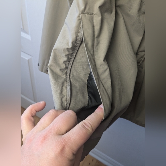 COLUMBIA Men Mid Season Coat Beige Color Sixe XL lots Of Pockets 100% Nylon - Picture 7 of 13